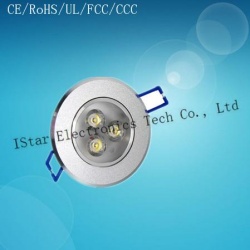 3×1w led COB spot light