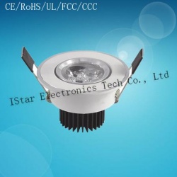 3×1w led COB spot light